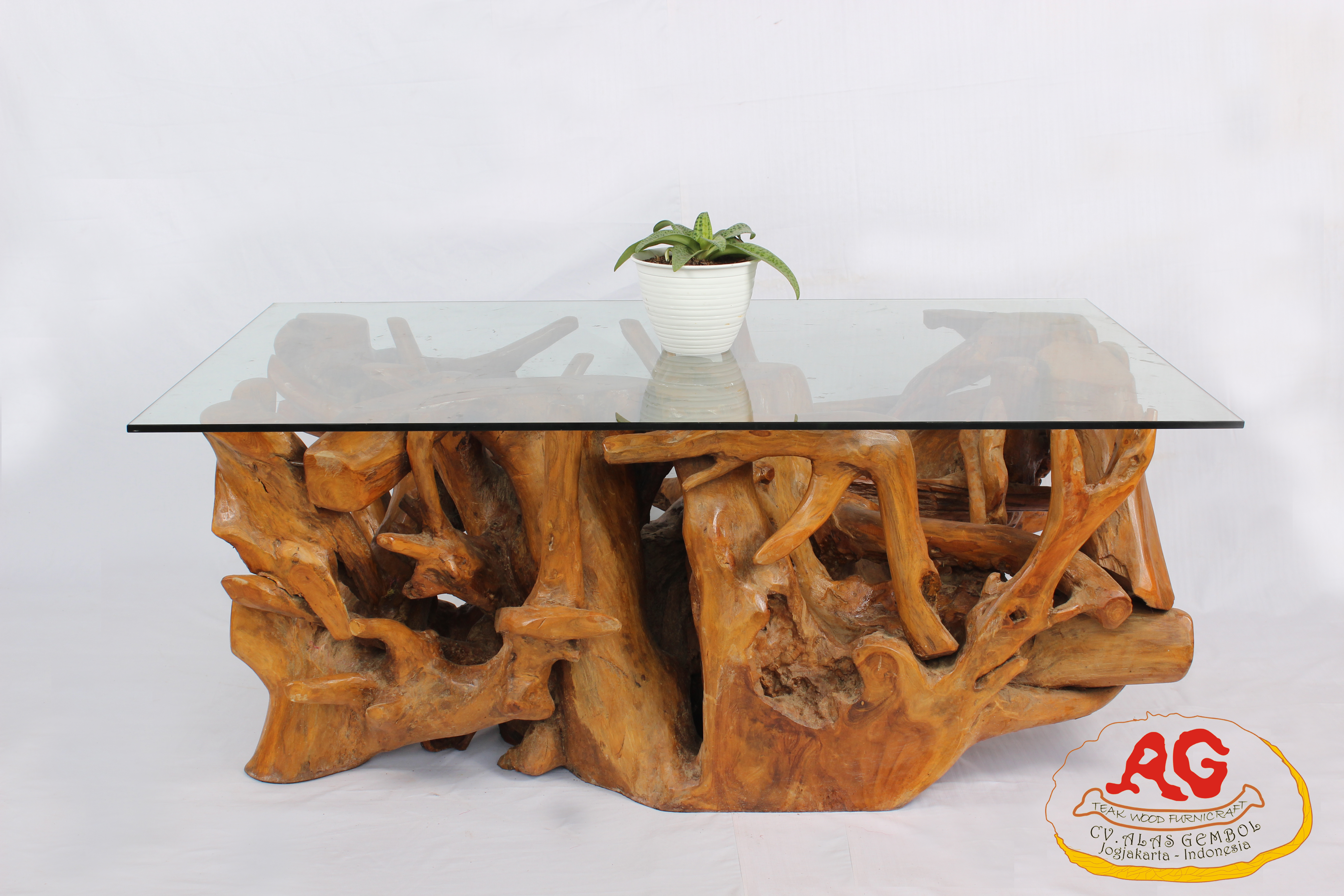 Rectangular Coffee Table With Glass